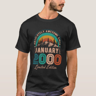 Camiseta Janeiro de 2000 Aniversário do Aniversário Desde J