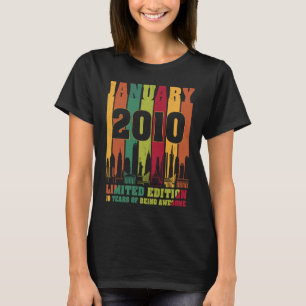 Camiseta Janeiro de 2010 10º Aniversário de 10 Anos