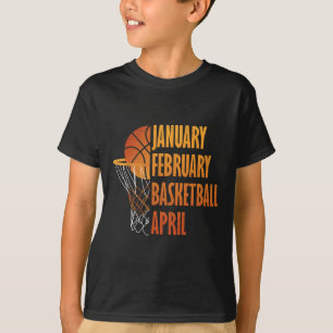Camiseta Janeiro de fevereiro Bysketbyll abril Retro Appare