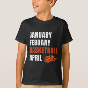 Camiseta Janeiro de fevereiro Bysketbyll April College Fun