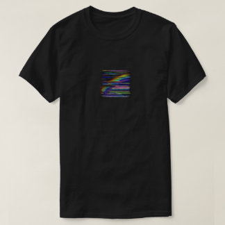 Camiseta Janela Arco-íris com Efeito de Falha de VHS