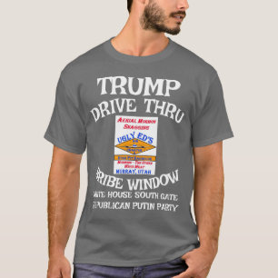 Camiseta Janela de Suborno do Trump Drive Thru Casa Branca