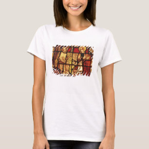 Camiseta Janela de vidro manchado, com a descrição do an
