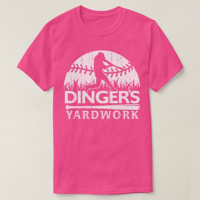 CAMISETA JANELA DO JARDWORK FUNNY SOFTBALL BASEBALL RUN (Frente do Design)