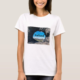 Camiseta Janela lava em Dimmuborgir, zona de Myvatn - Islâ