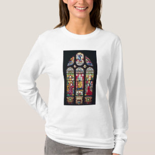 Camiseta Janela que descreve o Virgin e a criança