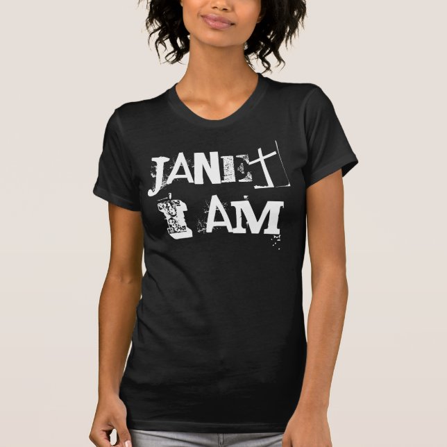 Camiseta Janet, sou Jan, não estou em preto e branco (Frente)