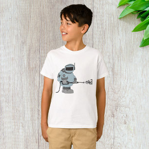 Camiseta Janitor Espacial Pulverizando Estrelas Astronauta 
