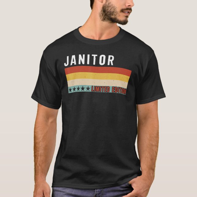 Camiseta Janitor Job Title Profession Worker Appreciation I (Frente)