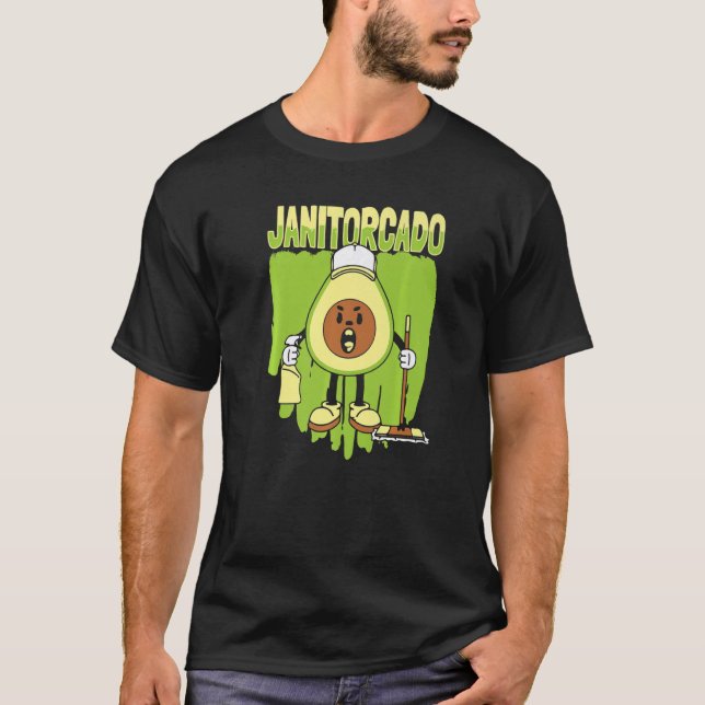 Camiseta Janitorcado Cauqueiro Cleaner School Custodian Ja (Frente)