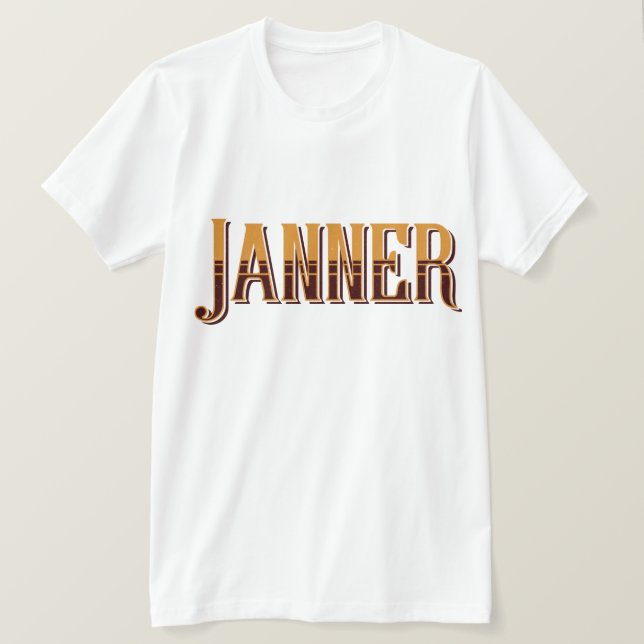 Camiseta Janner Devon Dialect Slang (Frente do Design)