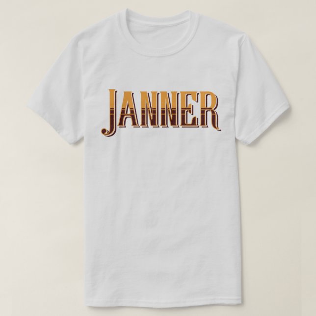 Camiseta Janner Devon Dialect Slang (Frente do Design)