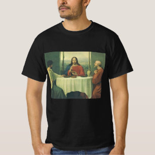 Camiseta Jantar Antigo em Emaús com Jesus Cristo