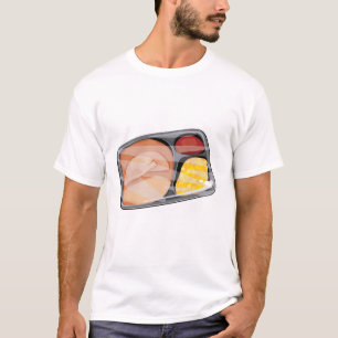 Camiseta jantar congelado para TV