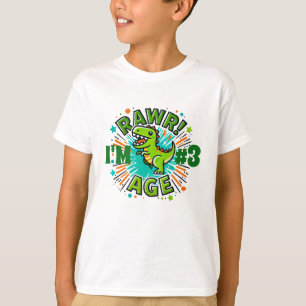 Camiseta Jantar de Dinossauro Personalizado