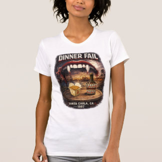 Camiseta Jantar Falhou Mulheres Bella+Canvas Ajuste Slim