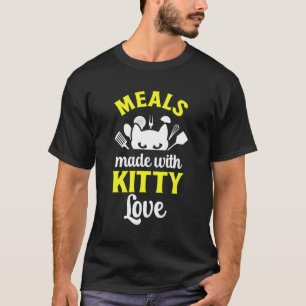 Camiseta Janto da Escola de Tripulação da Lady Cat Lover Ca