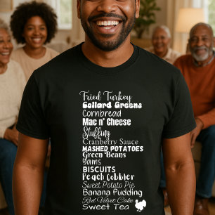 Camiseta Janto de Ação de Graças Roll Chamar T-Shirt Engraç