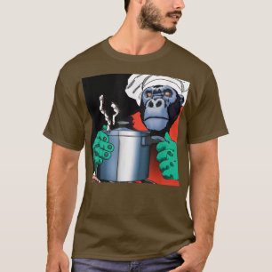 Camiseta Janto de Cozinhar estéticos Cyberpunk Gorilla (6)