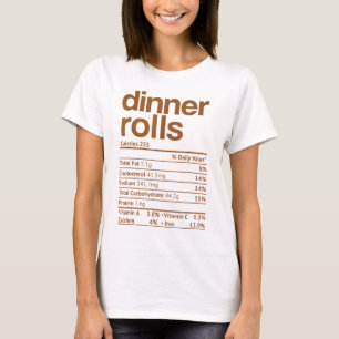 Camiseta Janto Rolls Nutrição Fala Engraçado Ação de Graças