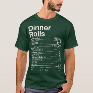 Camiseta Janto Rolls Nutrição Fatos Ação Graças Ofertas Tu