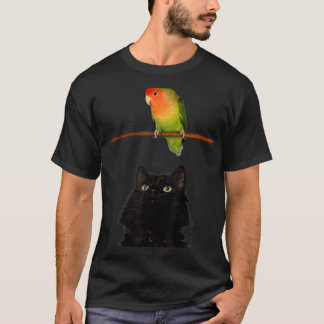 Camiseta Janto Yum Chegou Gato Olhando Para Um Poço De Papa