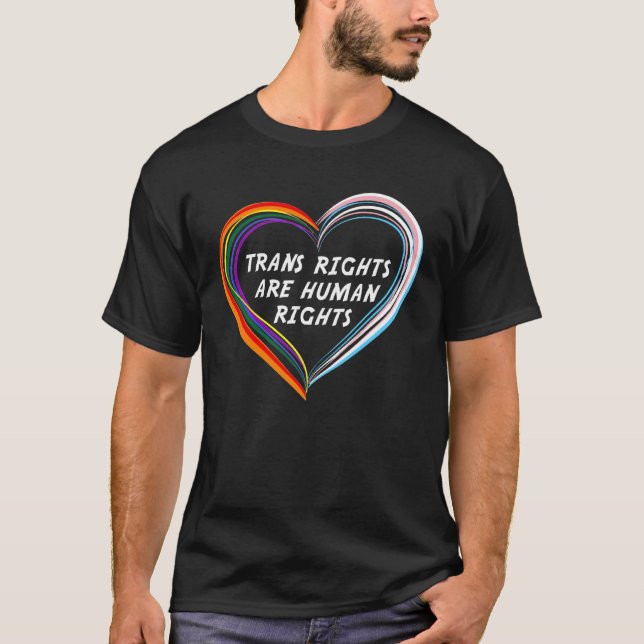 Camiseta jAo Heart Trans Pride Transgender Rights LGBT Gay  (Frente)