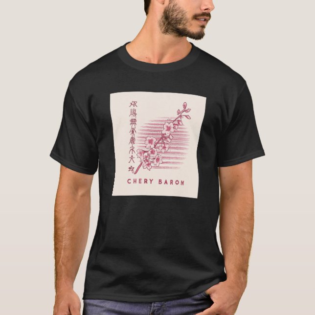 Camiseta Japan Artwork Cherry Blossom For Men (Frente)