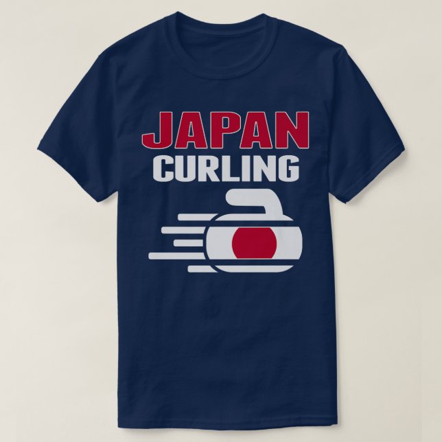 Camiseta Japan Curling Rock Sport Fans Japanese Winter Spor (Frente do Design)
