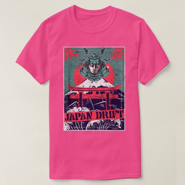 Camiseta Japan Drift, Japanese Retro Art, car sports garage (Frente do Design)