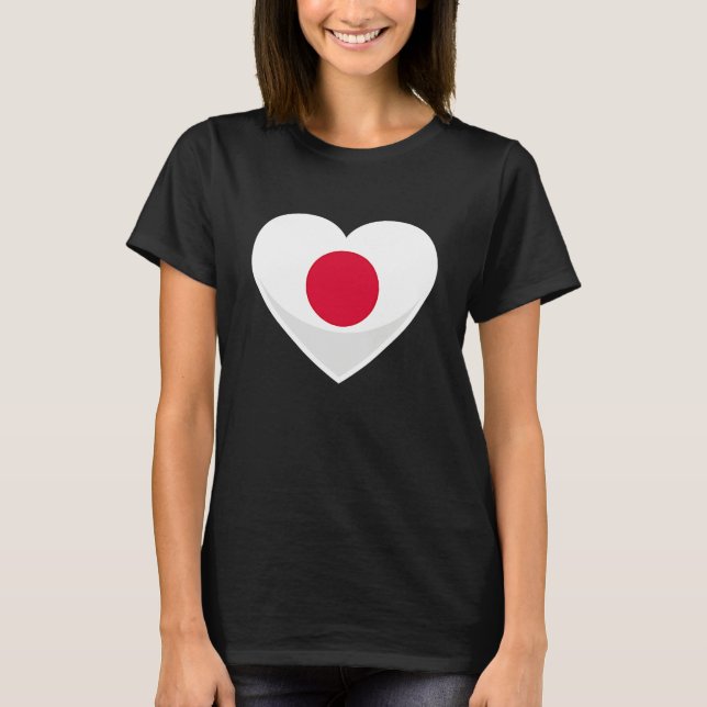 Camiseta Japan Flag Pocket Heart (Frente)
