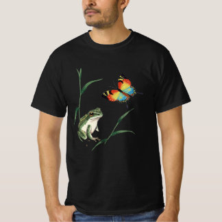 Camiseta 「japan frog」Japanese style ink painting T-shirt