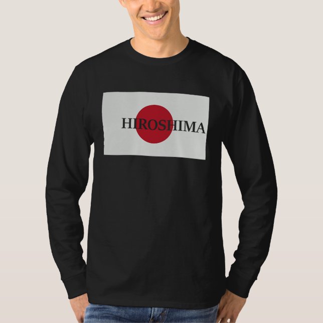 Camiseta Japan Hiroshima Asia Travel Flag (Frente)
