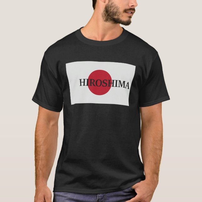 Camiseta Japan Hiroshima Asia Travel Flag (Frente)