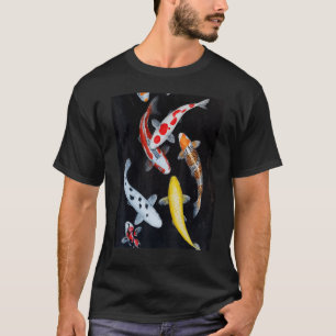 Camiseta Japan Koi Japanese Fish Cherry Blossom 27