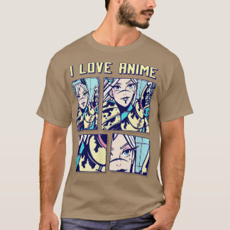 Camiseta Japan Manga Anime Animation I Love Anime