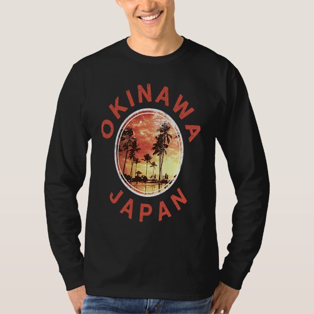 Camiseta Japan Okinawa Vintage Sunset (Frente)