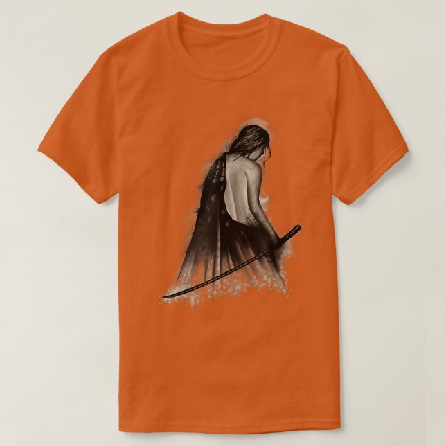 Camiseta Japan Samurai Samurai Sword T-Shirt (Frente do Design)