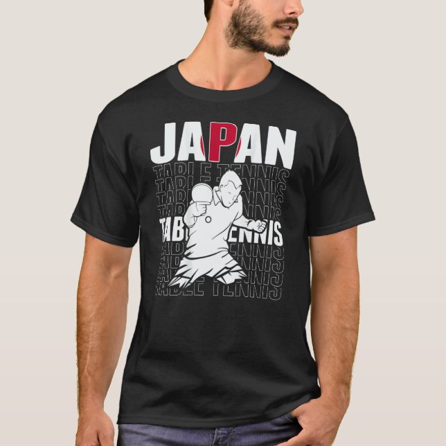 Camiseta Japan Table Tennis   Support Japanese Ping Pong Te (Frente)