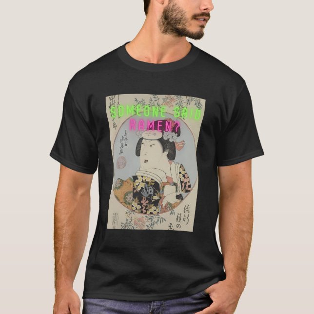 Camiseta Japan Tokyo Ramen Geisha Art Designer (Frente)