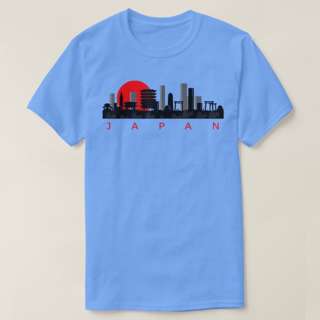 Camiseta Japan Tokyo Skyline Drawing Art  (Frente do Design)
