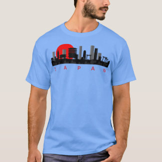 Camiseta Japan Tokyo Skyline Drawing Art 