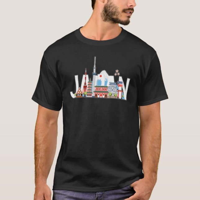 Camiseta Japan Tokyo Souvenir Gift Shirt Of Japanese Tokyo  (Frente)