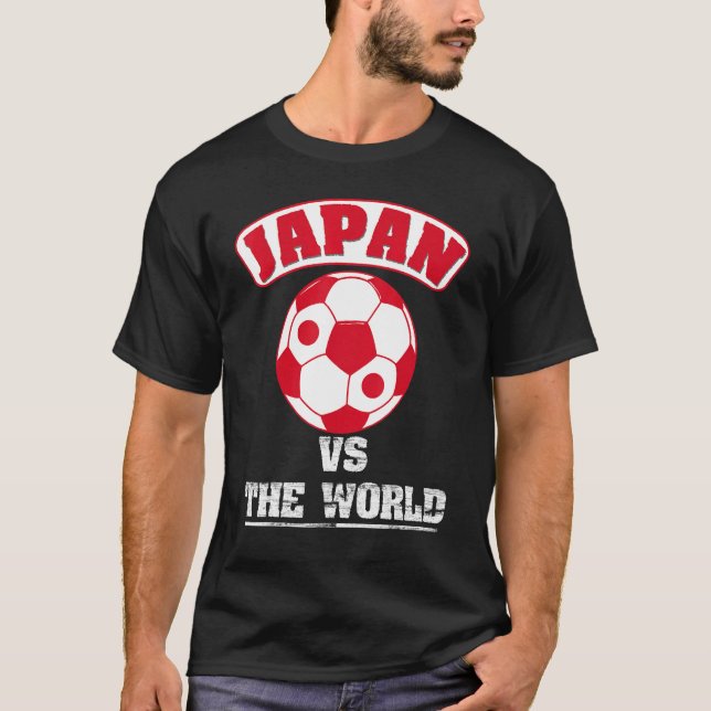 Camiseta Japan Vs The World Japanese Flag Soccer Football F (Frente)