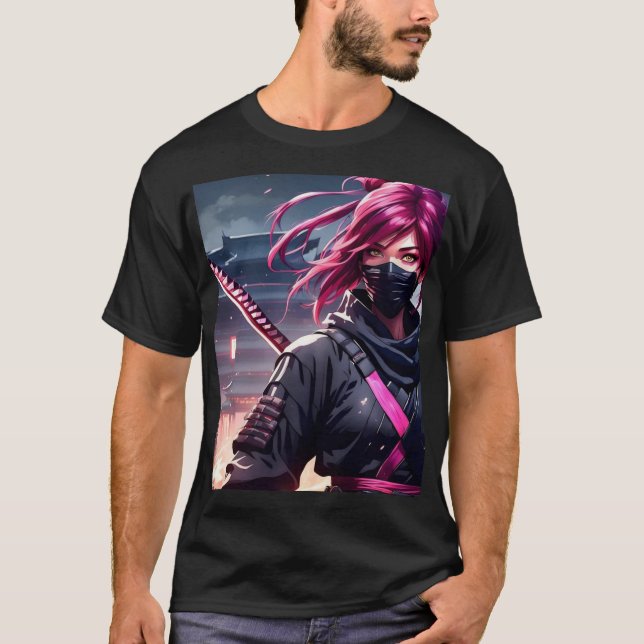 Camiseta Japanes anime samurai (Frente)
