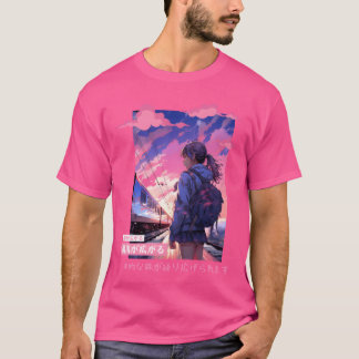 Camiseta Japanese Aesthetic Countryside Kawaii Girl Vaporwa
