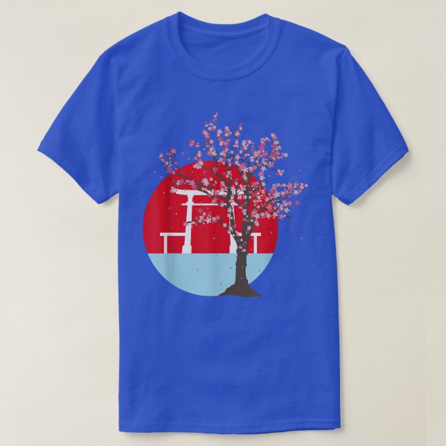 Camiseta Japanese Aesthetic Pink Flower Sakura Japan Cherry (Frente do Design)