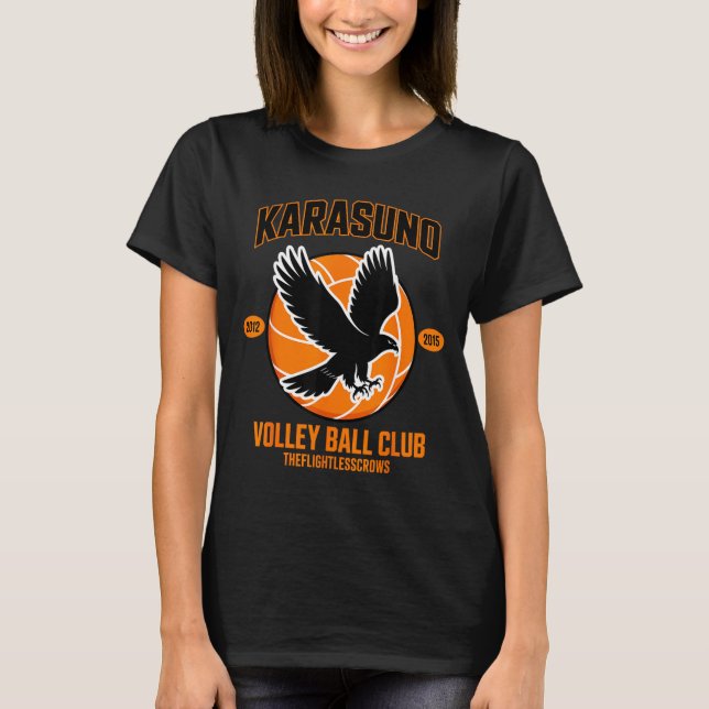 Camiseta Japanese Anime Volleyball Club Karasunooo High  (Frente)