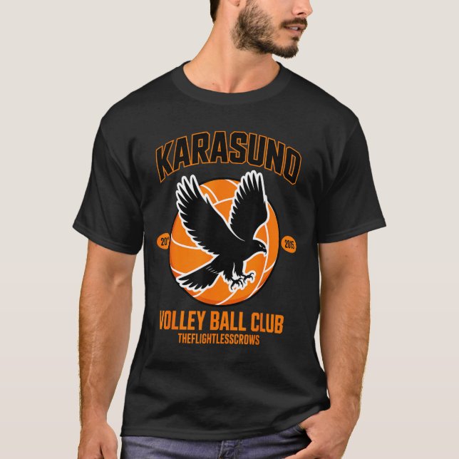 Camiseta Japanese Anime Volleyball Club Karasunooo High  (Frente)