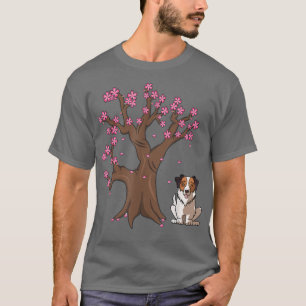 Camiseta Japanese Australian Shepherd Aussie Dog Cherry Blo